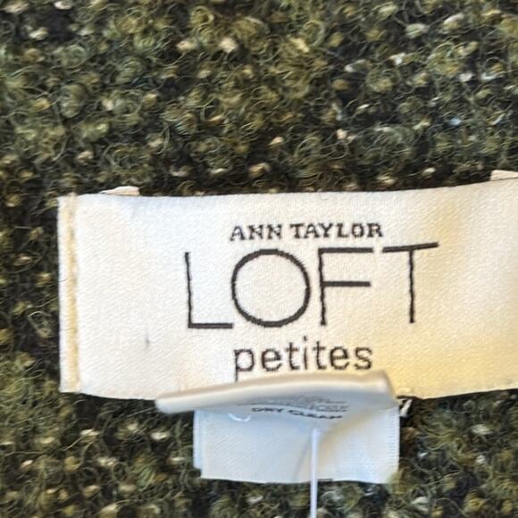 NWT Ann Taylor Loft Petites Green Blended Wool Blazer Size 6P - Picture 6 of 11